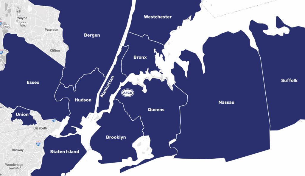 commercial hvac service area map and locations